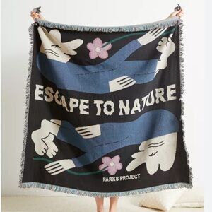NWOT Parks Project UO Exclusive Escape To Nature Throw Blanket